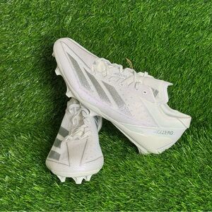Mens Adidas Adizero Electric Men's White Silver Football Cleats - IE4374